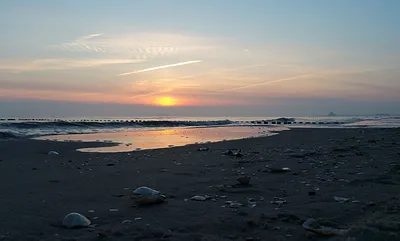 Sonnenaufgang am Heringsdorfer Strand
