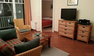 Blick ins Schlafzimmer