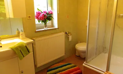 Bad mit  Dusche und WC