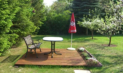 Blick in den gepflegten Garten