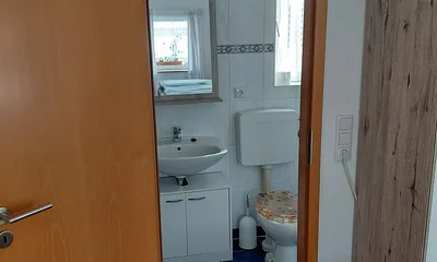 Eingang zum Badezimmer
