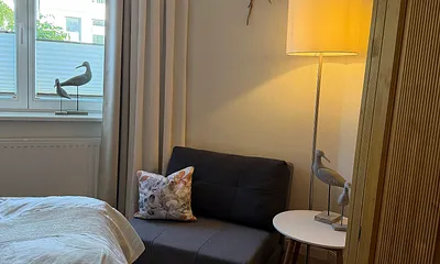 Schlafzimmer, anderer Blickwinkel