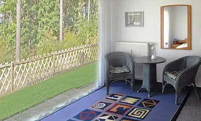 Kleine Sitzgruppe im Schlafzimmer