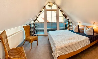 Schlafzimmer 2 im oberen offenen Bereich