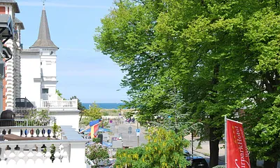 Ausblick vom Balkon zur Ostsee