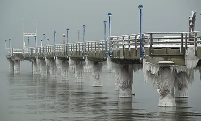 Die Seebrücke im Winter