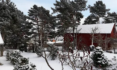 Blick im Winter nach "unten"