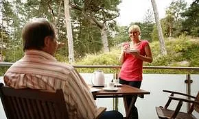 großer  sonniger Balkon