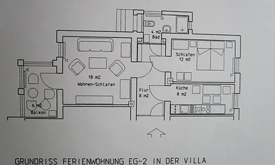 Grundriss Fewo EG-2 Villa