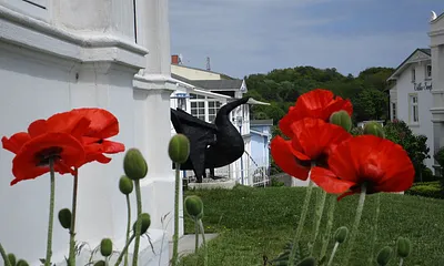 Park vor Villa, Südseite