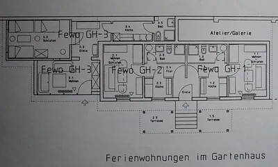 Grundriss Gartenhaus, Fewo GH-1 rechts