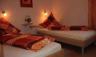 Schlafraum mit 2 Einzelbetten