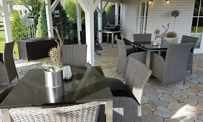 überdachter Grillplatz