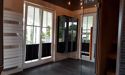 unser Saunabereich im Nebengebäude
