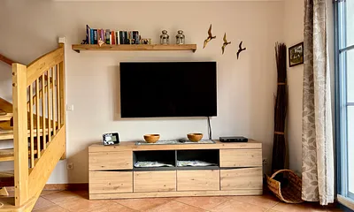 Der 48 Zoll LED-Smart-TV mit Internetzugang und Netflix inklusive