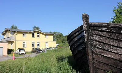 Blick auf das Strandhaus