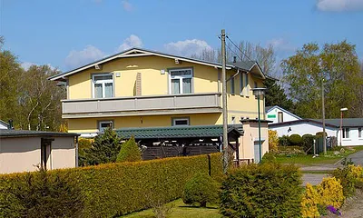 Blick auf das Strandhaus