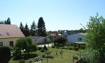 Blick vom Balkon