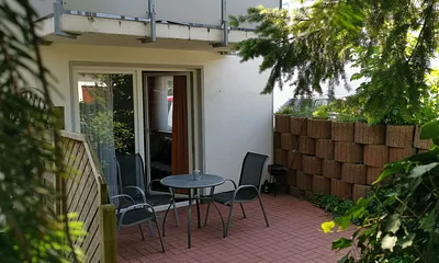Terrasse Wohnung Oie und Balkon Wollin