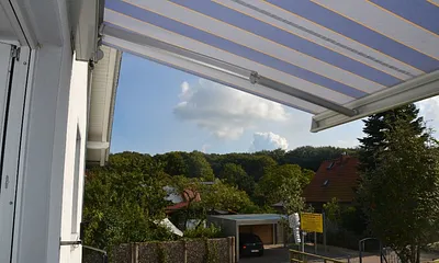 Aussicht vom Balkon der Ferienwohnung Usedom