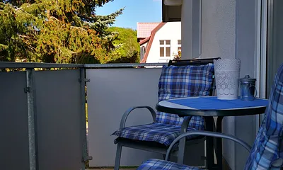 Balkon der Wohnung Wollin