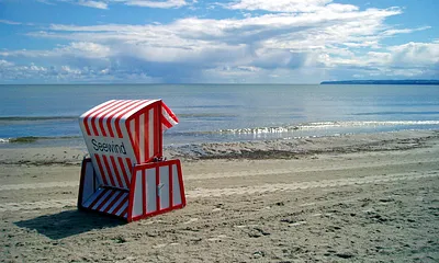 Exklusiv für Gäste unserer Ferienwohnung Seewind: eigener Strandkorb.