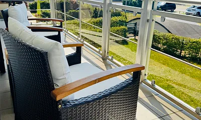 Blick vom großen Süd-Balkon 