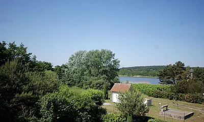 Blick vom Balkon auf den Schloonsee