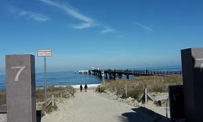 Am Nordstrand zur Seebrücke März 2018
