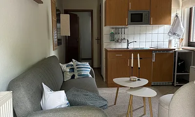 Wohnzimmer mit Pantryküche