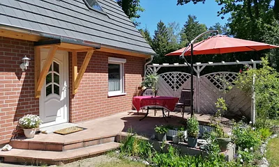 Terrasse wind- und sichtgeschützt, sonnig und ruhig