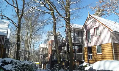 Außenansicht Ferienwohnung Haus Seeblick im Winter