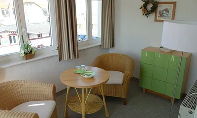 gemütliche Veranda mit Blick über Bansin