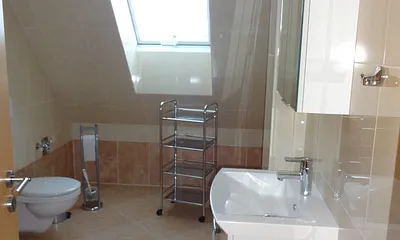 Blick ins Badezimmer