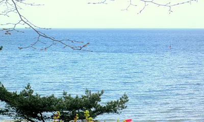 Ostsee-Blick vom Balkon ...