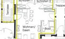 Grundriß der Wohnung Nr. 8  EG /links