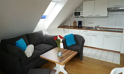 Schlafsofa und Sitzecke