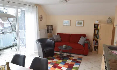 Wohnzimmer mit Schlafcouch