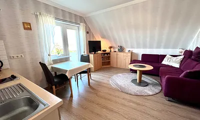 Wohnzimmer mit Schlafcouch