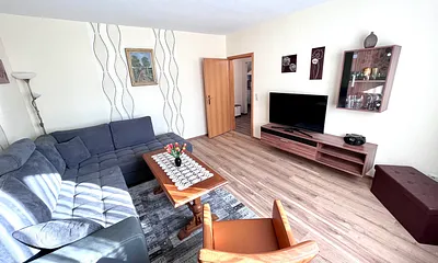 Wohnzimmer mit Schlafcouch