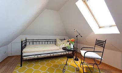 Schlafzimmer 4 im Dachspitz ideal für verträumte Seelen
