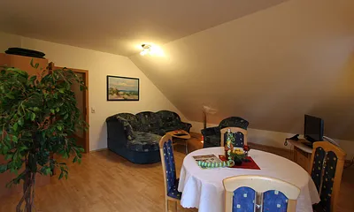 Wohnzimmer mit Schlafcouch