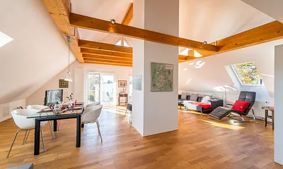 Blick auf den Esstisch