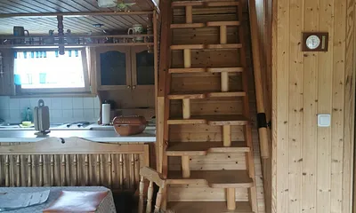 Treppe zum Schlafbereich