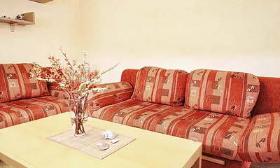 so sieht der Wohnbereich aus 