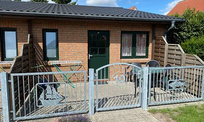 Eingezäunte Terrasse