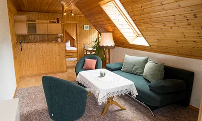 Blick in den Wohnbereich 