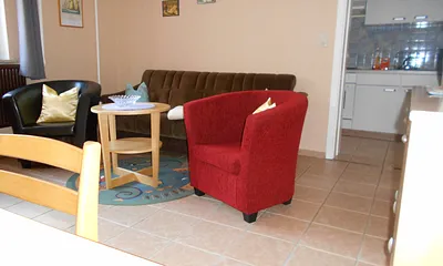 vom Wohnraum zu Küche