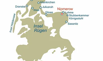 Unsere beiden Standorte auf Rügen.