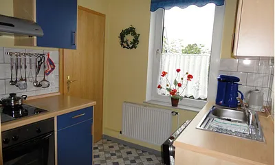 Küche Nr.2: mit Geschirrspüler, Mikrowelle,Kühlschrank,Gefrierfach und alles was man so braucht.